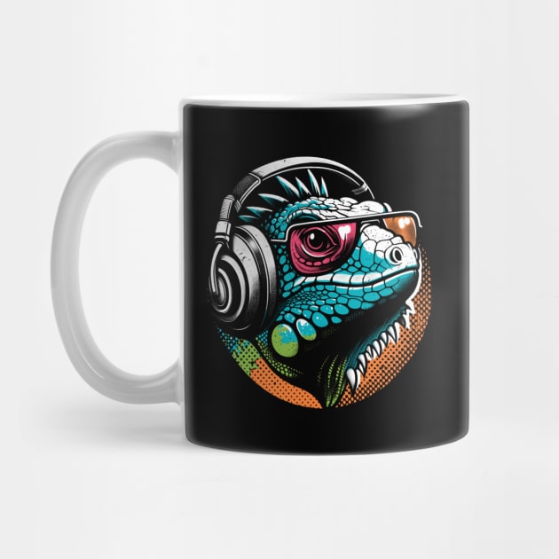 Gamer Iguana Music Lover by podtuts